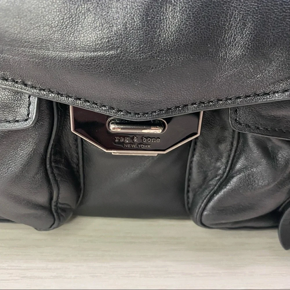 Rag and Bone field puffer leather messenger bag - Picture 2 of 15